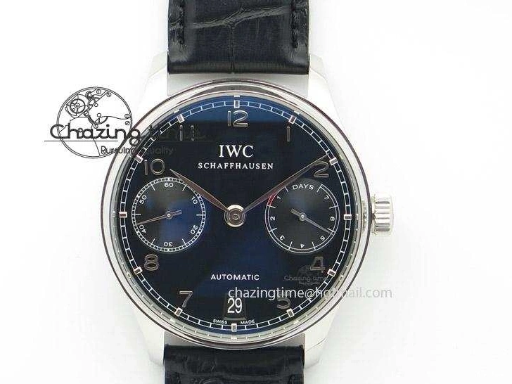 MIROTIME 0310 Portuguese Real PR IW500703 ZF 1:1 Best Edition On Black Leather Strap A Durable 7370